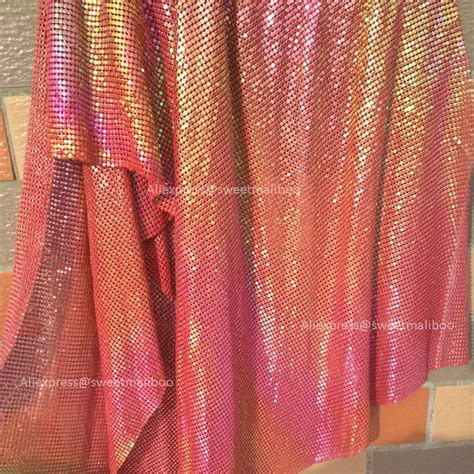 metallic red fabric cosplay|metallic mesh fabric.